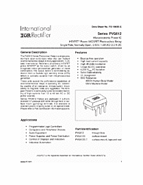 DataSheet PVG612 pdf